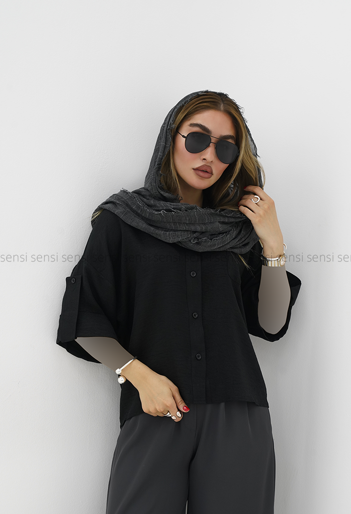 شومیز زنانه تک جیب پاگن کد1006006